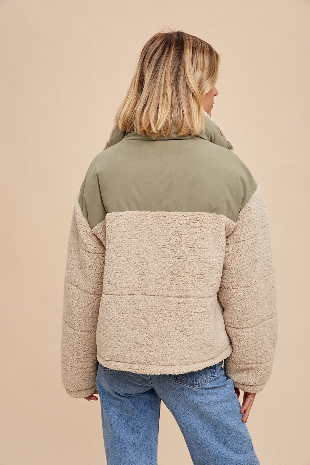 Elsa Sherpa Puffer Jacket