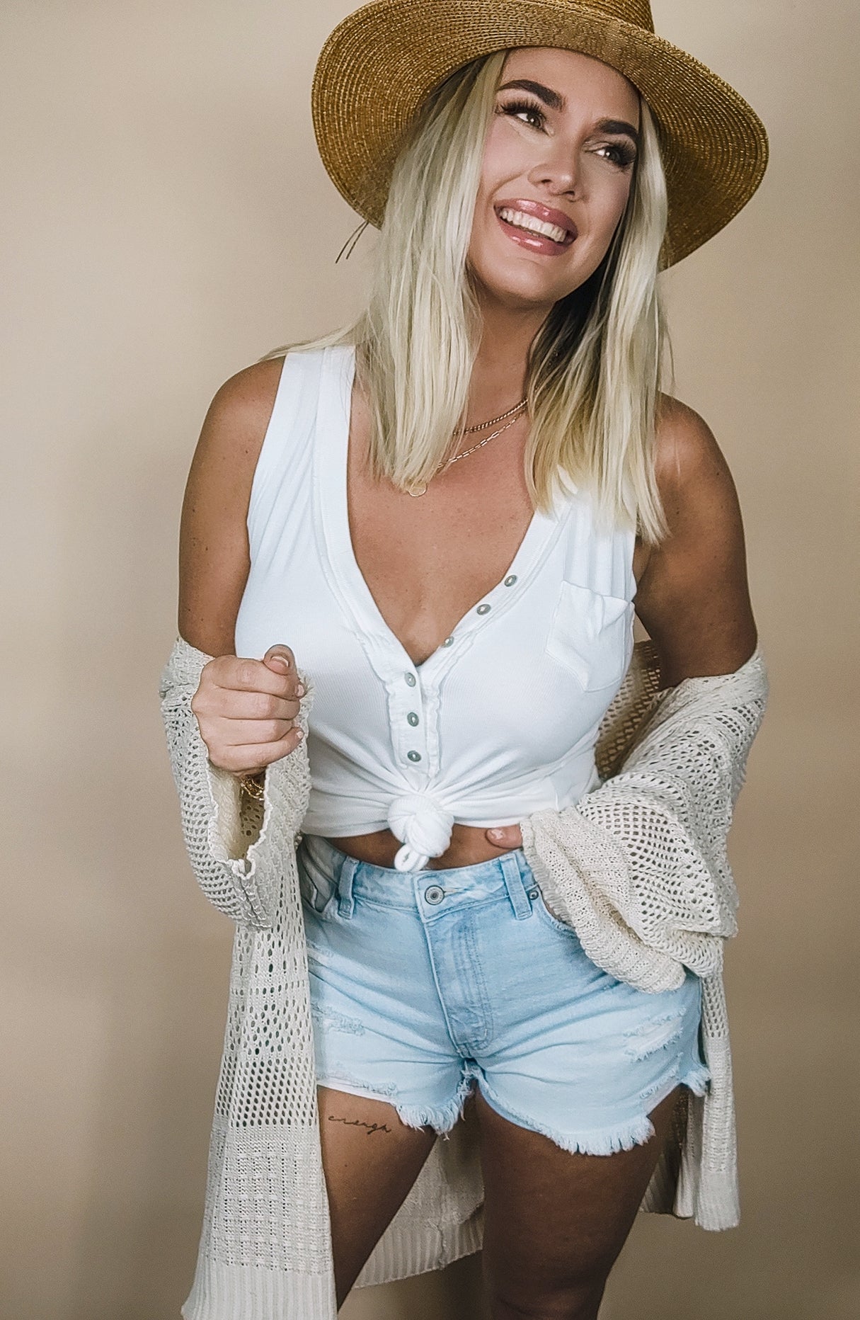 Never Look Back Tank Basic