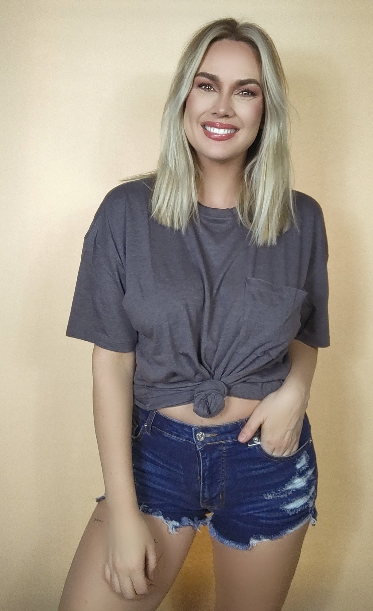 Raw Edge Tee Basic