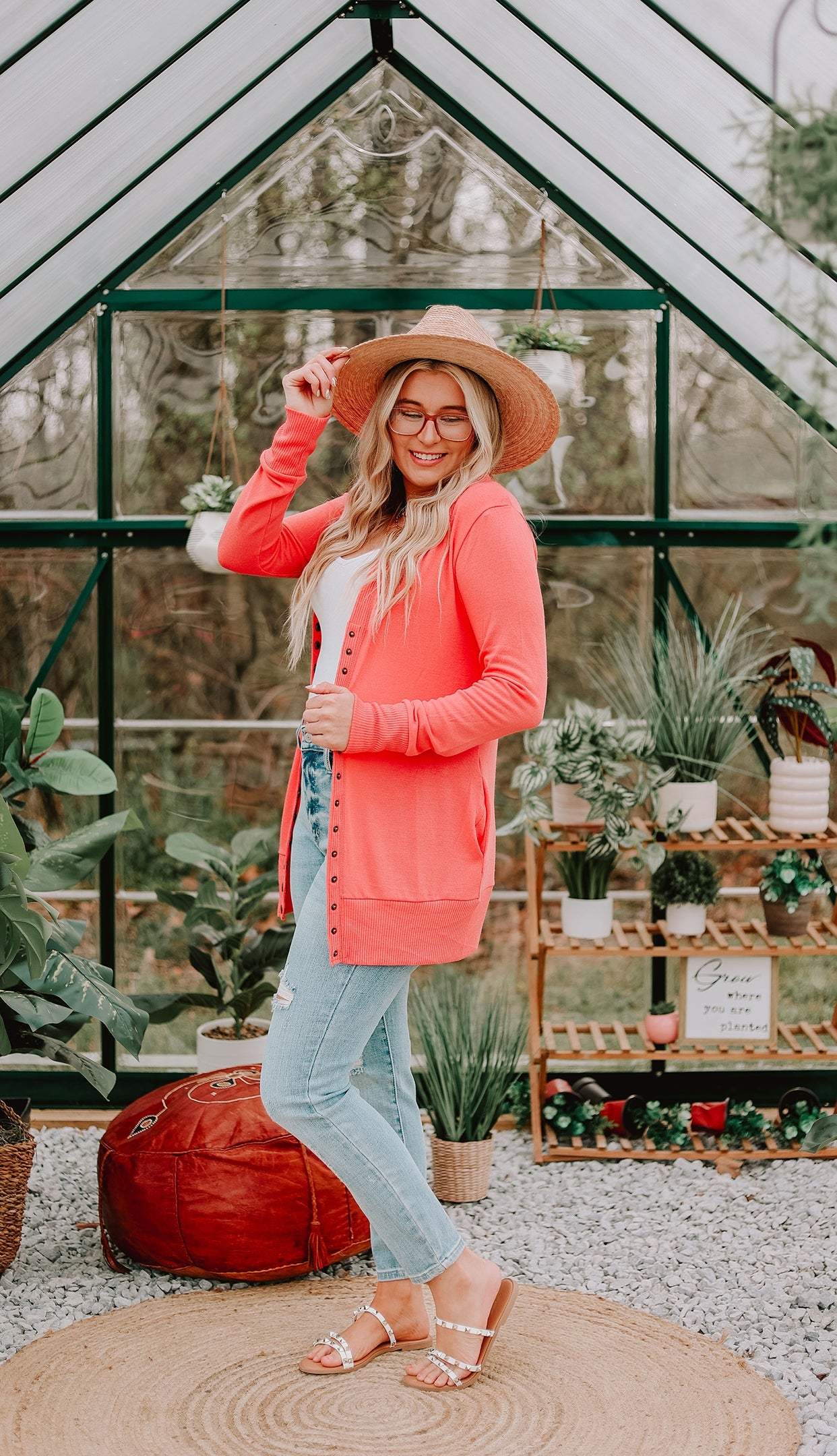 Coral Cardigan