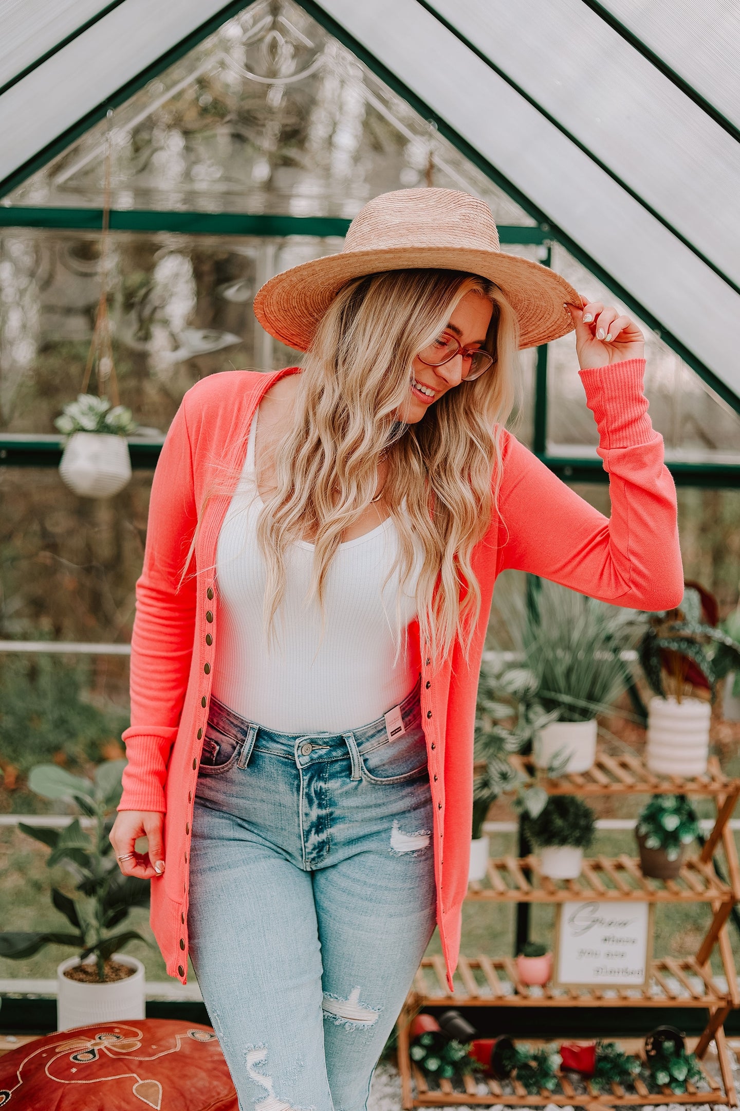 Coral Cardigan